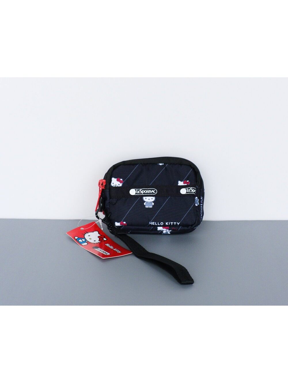 LeSportsac x Hello Kitty Black 3 Zipper Wristlet Wallet NWT